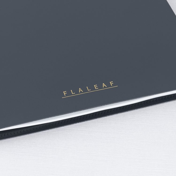 ナカバヤシ フラリーフ/ロジカル・フラットバインダーノート/B5/スモーキーブラック FLL-B501B-D