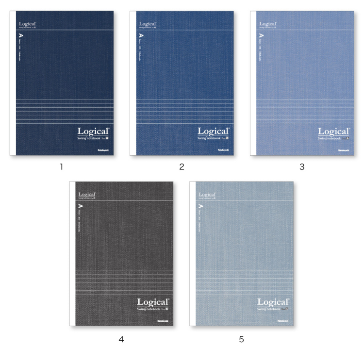 ナカバヤシ ロジカルノート デニム柄 A罫 B5 5冊パック NB520A-5P