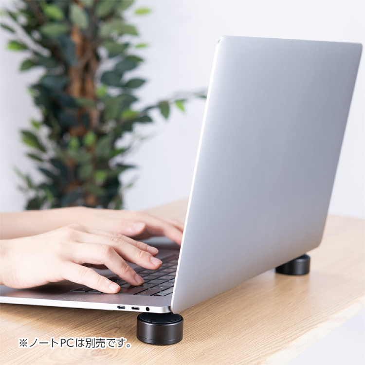 ナカバヤシ 置くだけノートPCスタンド/黒 NS-06BK (tm)