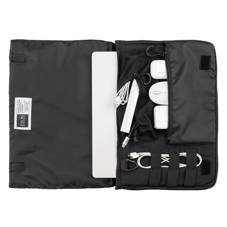 ナカバヤシ 14インチPCオーガナイザーバッグ/軽量/ブラック SZC-FC142302BK (tm)