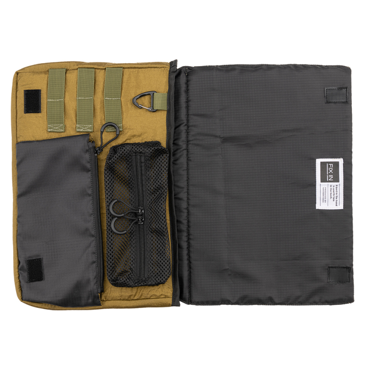 ナカバヤシ 14インチPCオーガナイザーバッグ/軽量/カーキ SZC-FC142302KH (tm)