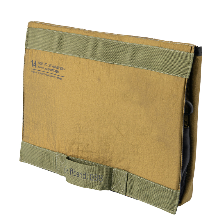 ナカバヤシ 14インチPCオーガナイザーバッグ/軽量/カーキ SZC-FC142302KH (tm)