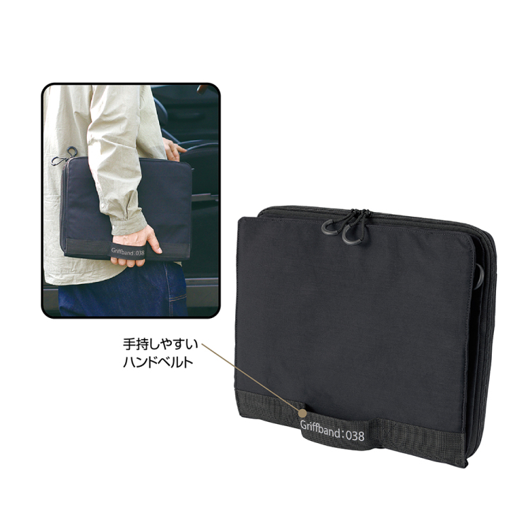 ナカバヤシ 14インチPCオーガナイザーバッグ/ブラック SZC-FC142303BK (tm)