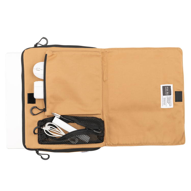 ナカバヤシ 14インチPCオーガナイザーバッグ/ベージュ SZC-FC142303BG (tm)