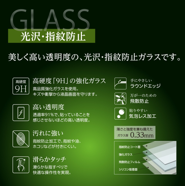 ナカバヤシ iPadPro13ガラス/光沢指紋防止 TBF-IPP242GS (tm)