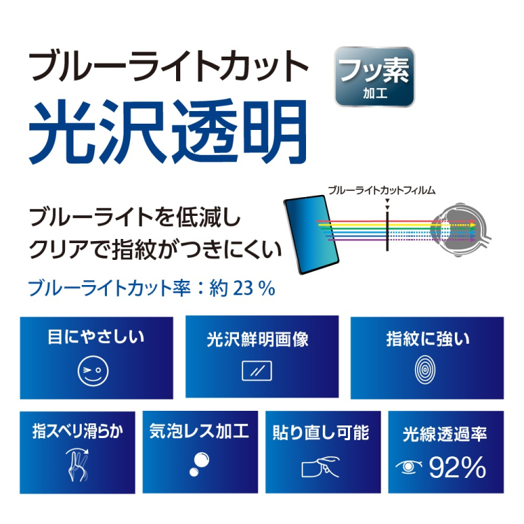 ナカバヤシ iPadAir13フィルム/光沢BLC TBF-IPA242FLKBC (tm)