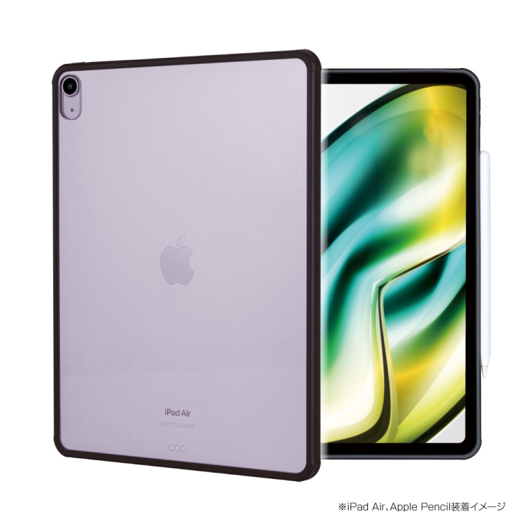 ナカバヤシ iPadAir13用衝撃吸収背面ケース/ブラック TBC-IPA24303BK (tm)