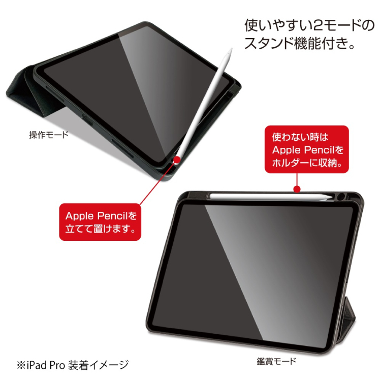 ナカバヤシ iPadPro11用ソフトハニカムケース/ブラック TBC-IPP24105BK (tm)