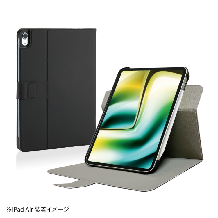ナカバヤシ iPadAir11用回転式ハードケースカバー/ブラック TBC-IPA24109BK (tm)