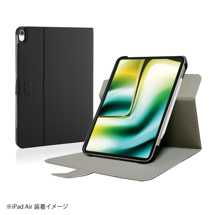 ナカバヤシ iPadAir13用回転式ハードケースカバー/ブラック TBC-IPA24309BK (tm)