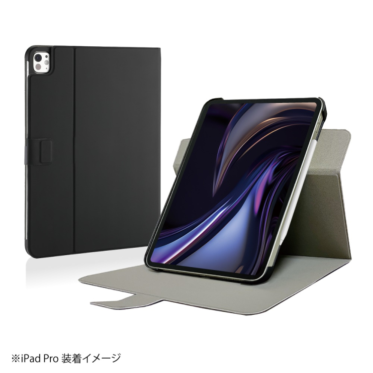 ナカバヤシ iPadPro13用回転式ハードケースカバー/ブラック TBC-IPP24309BK (tm)