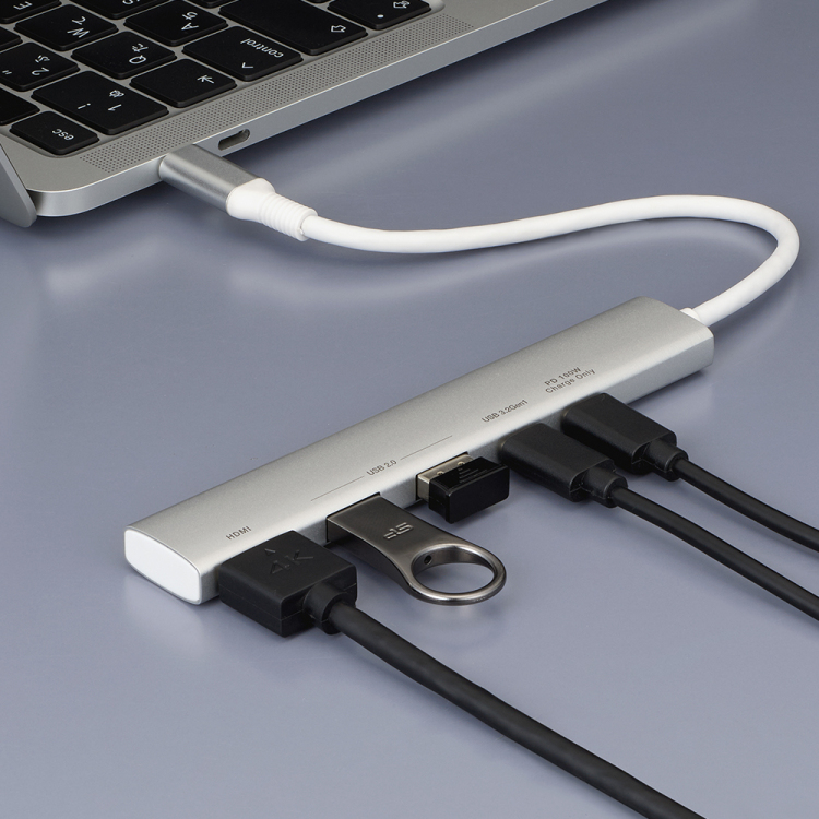 ナカバヤシ PD Type-C スリムドッキングS/シルバー UD-C10SL (tm)