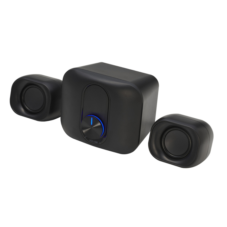 ナカバヤシ コンパクトUSBスピーカー 2.1ch/黒 USP-04BK (tm)