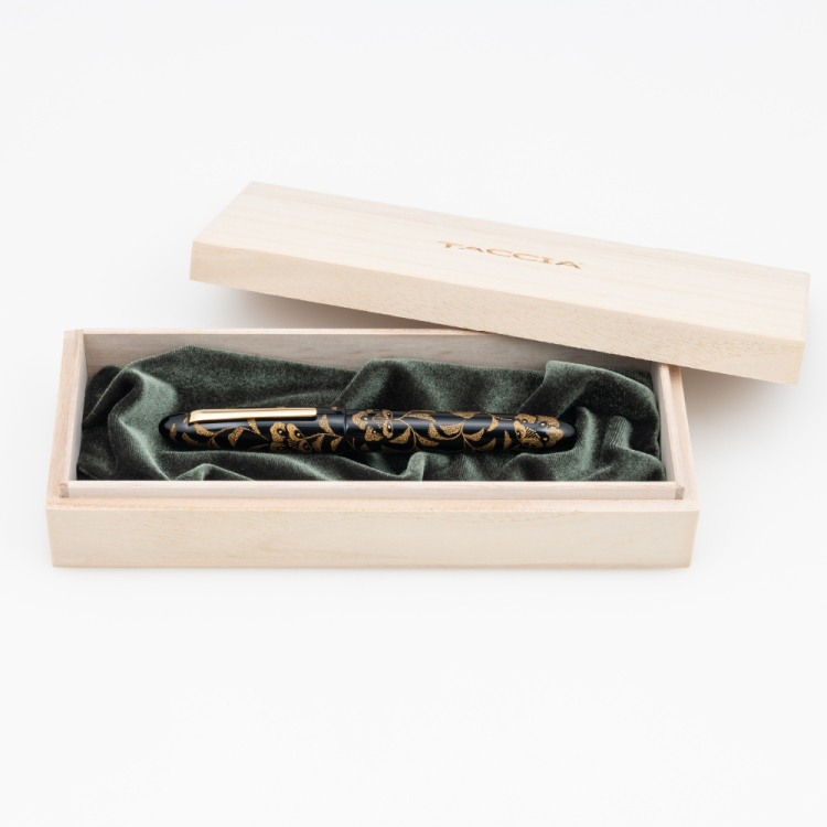 ナカバヤシ TACCIA 宝相華 沈金漆万年筆 影艶-F THO-18F-KT-F