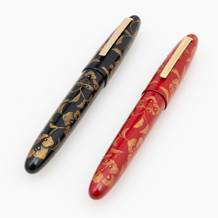 ナカバヤシ TACCIA 宝相華 沈金漆万年筆 影艶-F THO-18F-KT-F