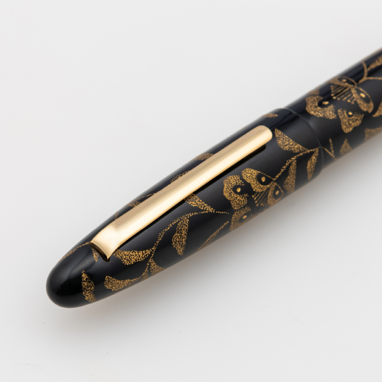 ナカバヤシ TACCIA 宝相華 沈金漆万年筆 影艶-M THO-18F-KT-M