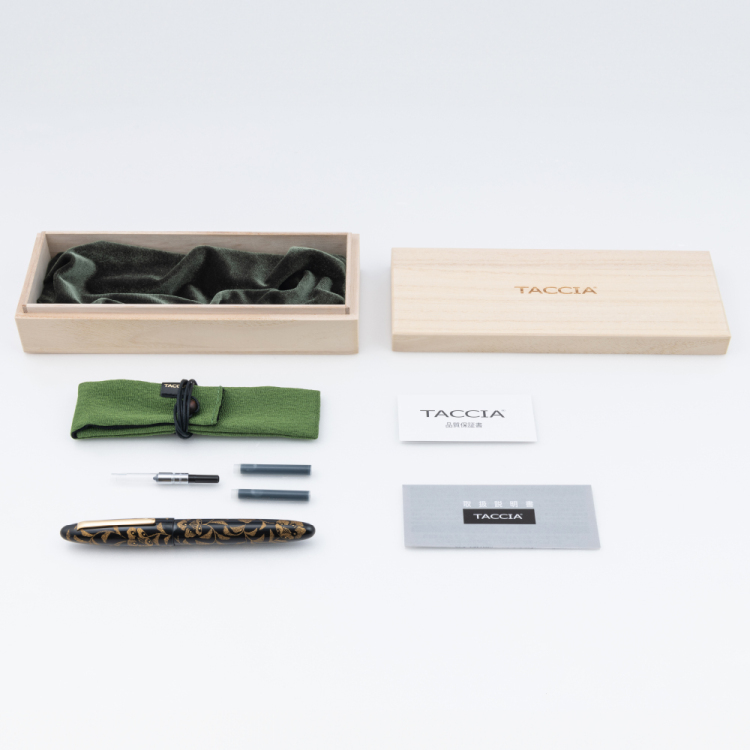 ナカバヤシ TACCIA 宝相華 沈金漆万年筆 影艶-MS THO-18F-KT-MS