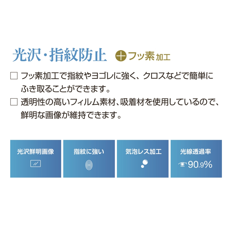 ナカバヤシ aiwa tab AB8 液晶保護フィルム/光沢指紋防止 TBF-AWT02FLS (tm)