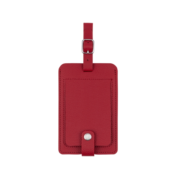 ナカバヤシ ミニフォトを入れられるネームタグ/レッド MBZ-RT01RD