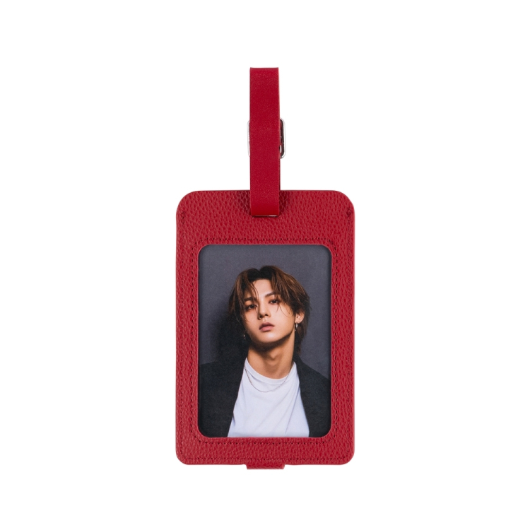 ナカバヤシ ミニフォトを入れられるネームタグ/レッド MBZ-RT01RD