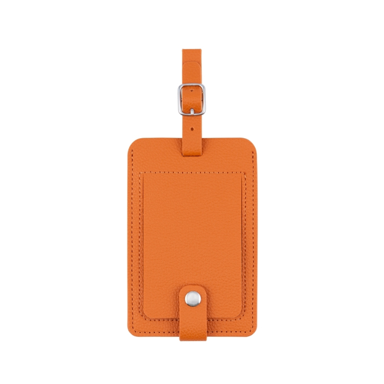ナカバヤシ ミニフォトを入れられるネームタグ/オレンジ MBZ-RT01OG