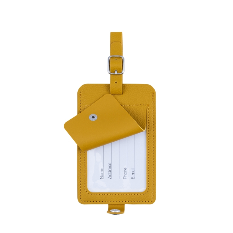 ナカバヤシ ミニフォトを入れられるネームタグ/イエロー MBZ-RT01YL
