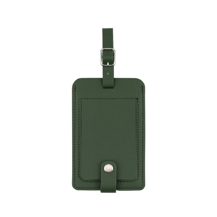 ナカバヤシ ミニフォトを入れられるネームタグ/グリーン MBZ-RT01GN