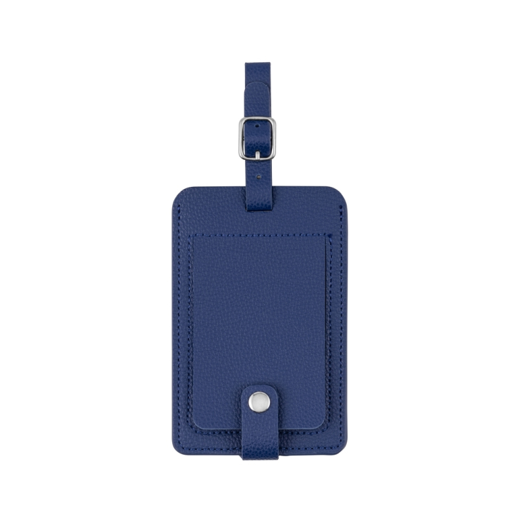 ナカバヤシ ミニフォトを入れられるネームタグ/ブルー MBZ-RT01BL