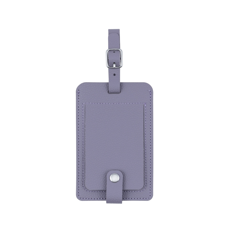 ナカバヤシ ミニフォトを入れられるネームタグ/パープル MBZ-RT01PP