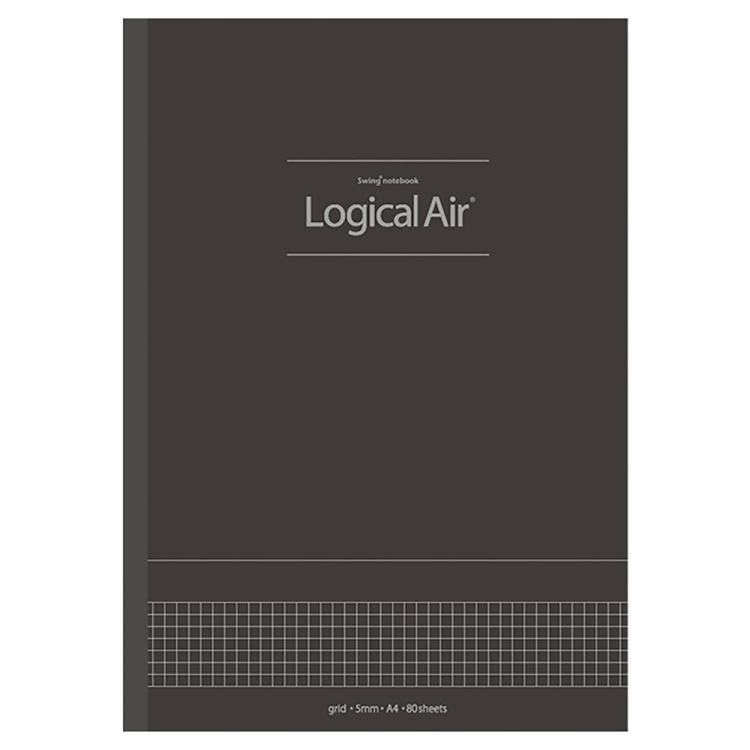 ナカバヤシ ロジカルエアーノートビジネス5ミリ方眼A4 80枚/D ノ-A405S-D