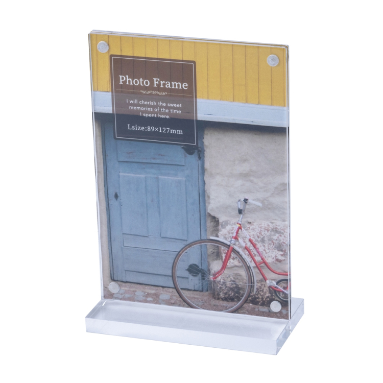 ナカバヤシ アクリルマグネットスタンドフォトフレーム/Lタテ F-AC-104-L