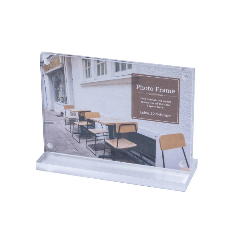 ナカバヤシ アクリルマグネットスタンドフォトフレーム/Lヨコ F-AC-105-L