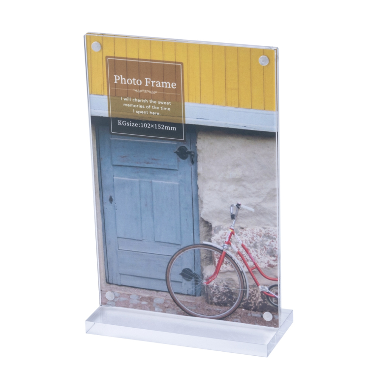 ナカバヤシ アクリルマグネットスタンドフォトフレーム/KGタテ F-AC-106-KG
