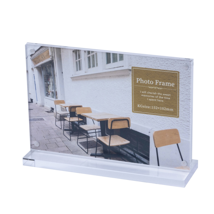 ナカバヤシ アクリルマグネットスタンドフォトフレーム/KGヨコ F-AC-107-KG
