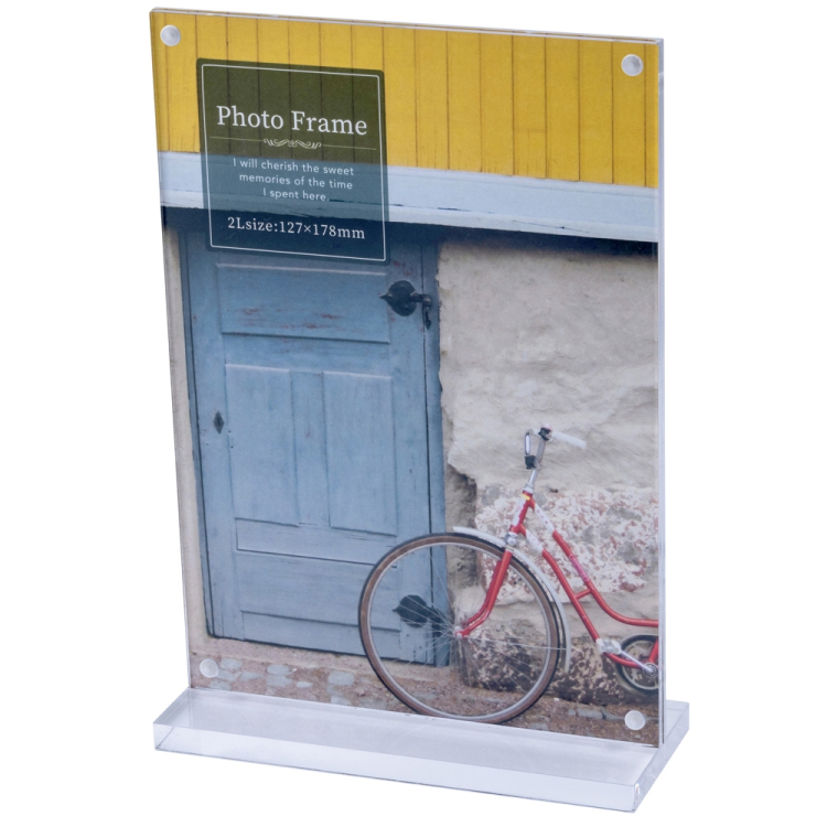 ナカバヤシ アクリルマグネットスタンドフォトフレーム/2Lタテ F-AC-108-2L