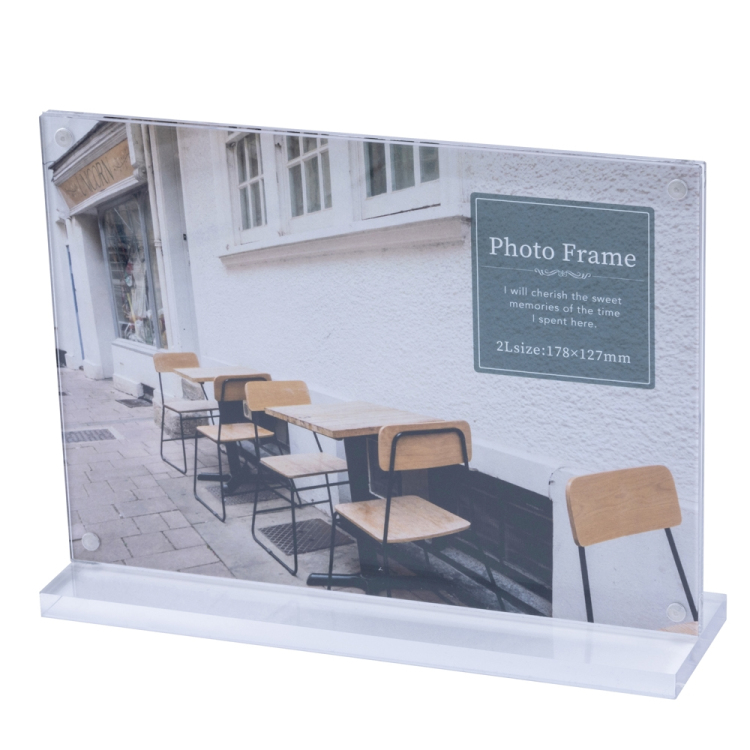 ナカバヤシ アクリルマグネットスタンドフォトフレーム/2Lヨコ F-AC-109-2L