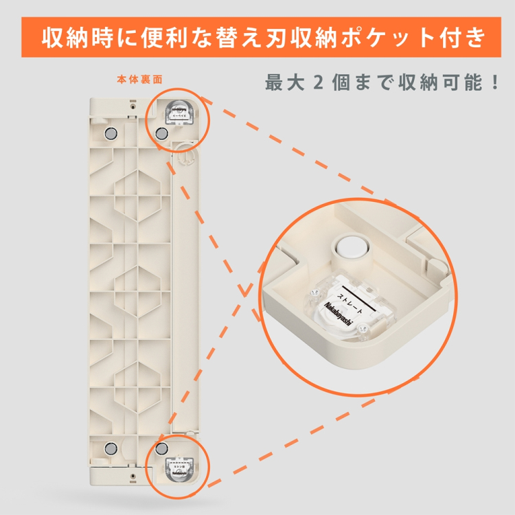 ナカバヤシ ロータリーカッターコンパクトA4/アイボリー NRC-CA4IV