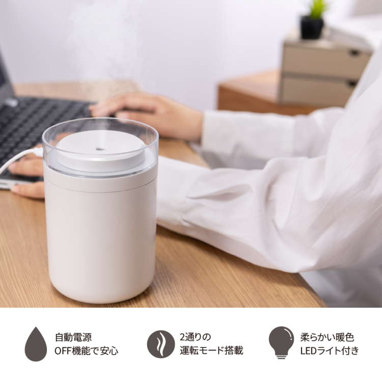 ナカバヤシ シングルミストUSB加湿器/ホワイト UA-067W (tm)