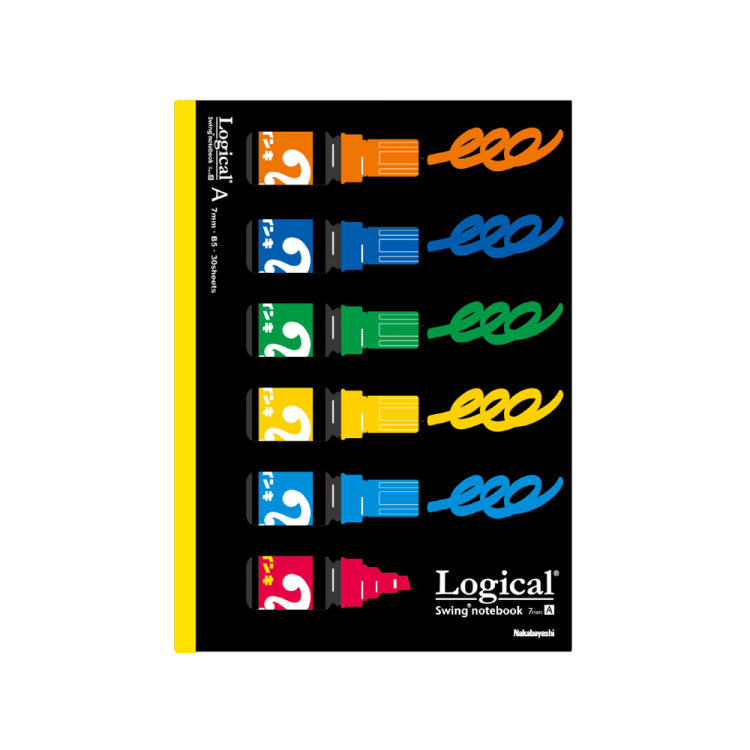 ナカバヤシ ロジカルノート/セミB5/A罫/マジックインキ NCB518A-3P