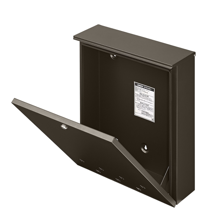 ナカバヤシ 宅配ボックス ポストタイプ STB-001-S ブラウン