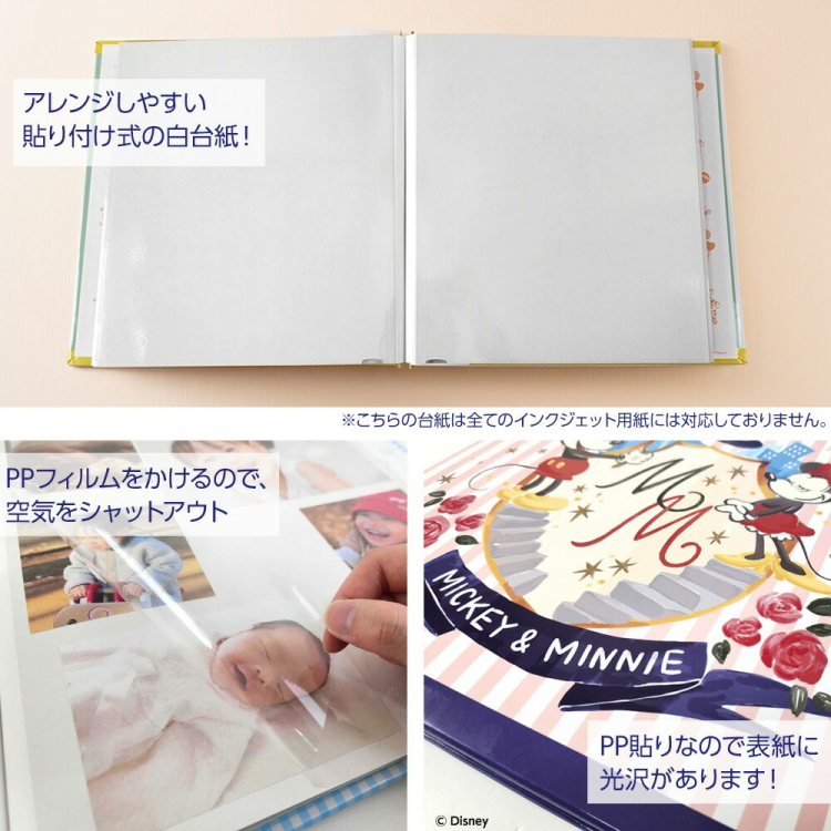ナカバヤシ ディズニーキャラクター Lサイズ フヤスアルバム ビス式 白台紙10枚 A-LF-1003 くまのプーさん