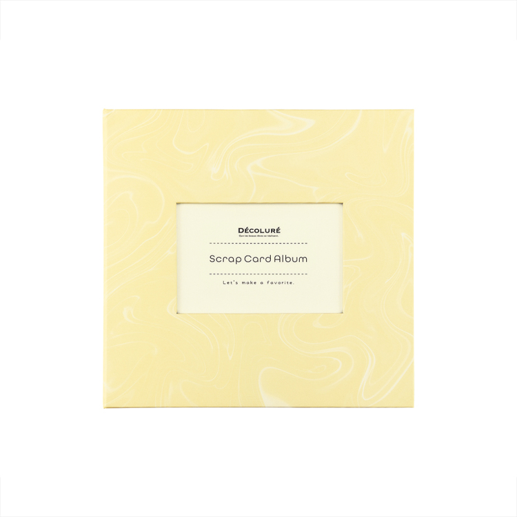 ナカバヤシ デコルーレ/スクラップカードアルバム/シトラスイエロー A-SCY-120-Y