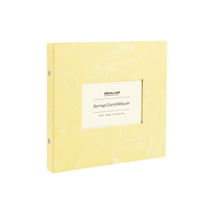ナカバヤシ デコルーレ/スクラップカードアルバム/シトラスイエロー A-SCY-120-Y