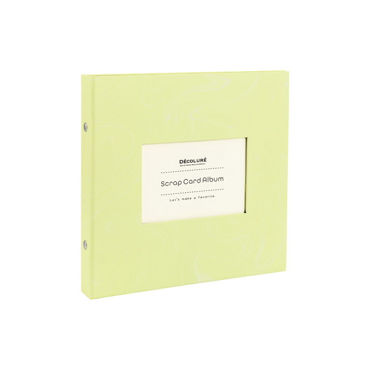 ナカバヤシ デコルーレ/スクラップカードアルバム/アップルグリーン A-SCY-120-G