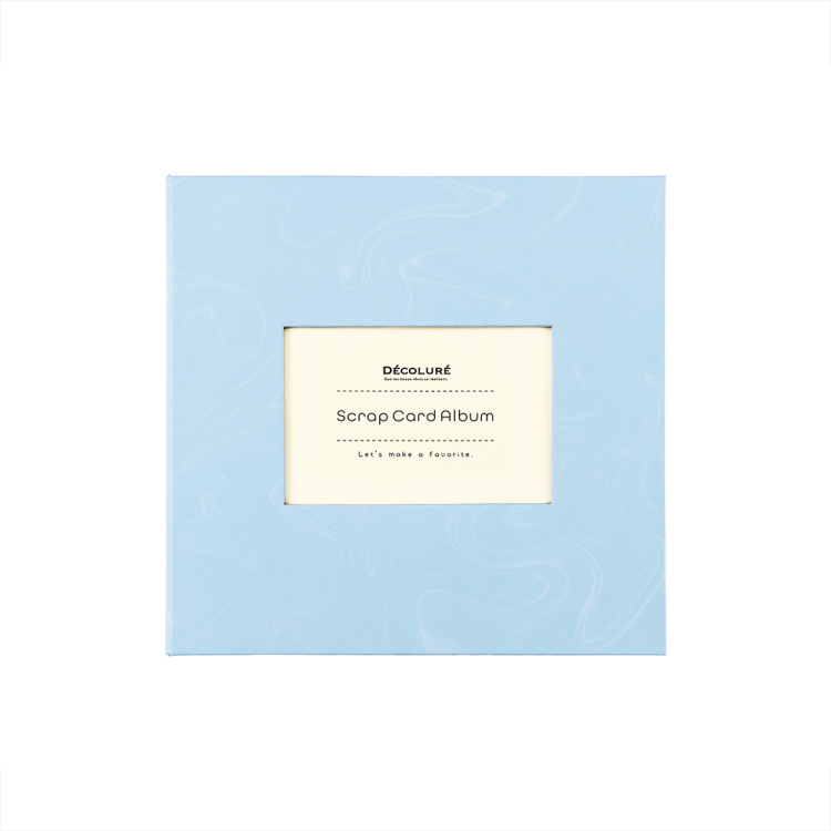 ナカバヤシ デコルーレ/スクラップカードアルバム/サボンブルー A-SCY-120-B