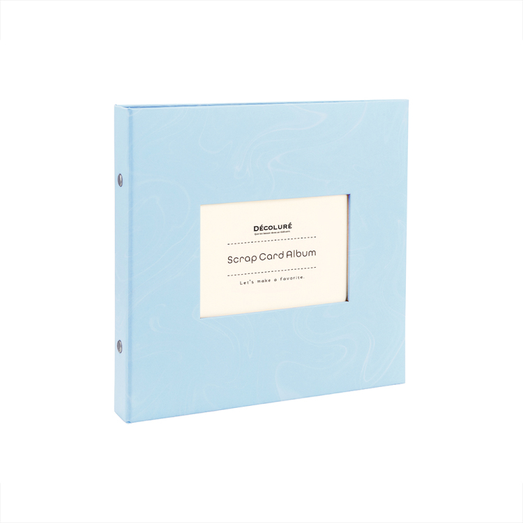 ナカバヤシ デコルーレ/スクラップカードアルバム/サボンブルー A-SCY-120-B
