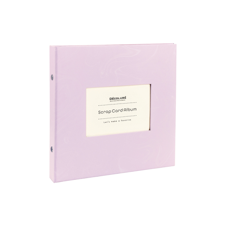 ナカバヤシ デコルーレ/スクラップカードアルバム/ラベンダーバイオレット A-SCY-120-V