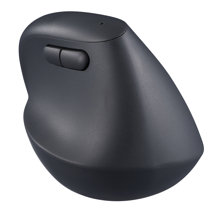 ナカバヤシ 無線ミニエルゴ静音5ボタンBlueLEDマウス/ブラック MUS-RKF222BK (tm)