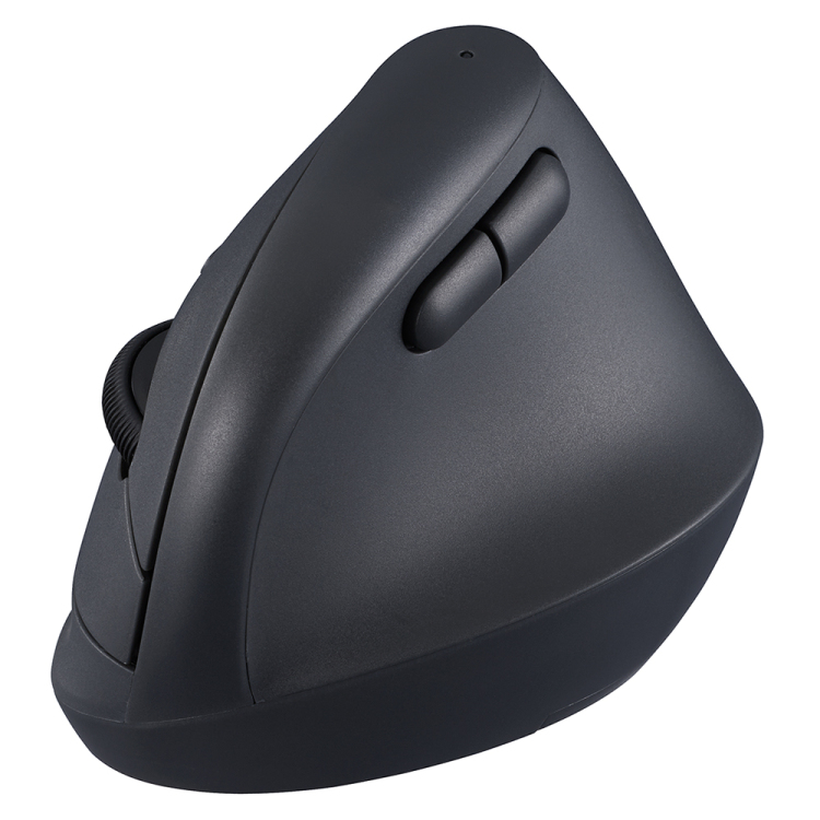 ナカバヤシ 無線ミニエルゴ静音5ボタンBlueLEDマウス/ブラック MUS-RKF222BK (tm)