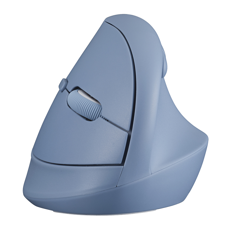 ナカバヤシ 無線ミニエルゴ静音5ボタンBlueLEDマウス/ブルー MUS-RKF222BL (tm)